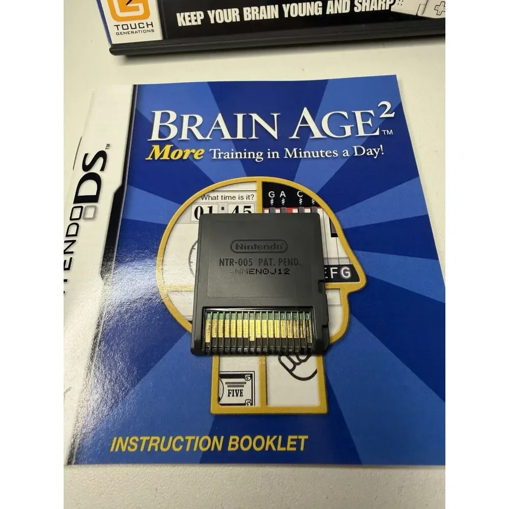 Brain Age 1 & 2 Bundle Lot Nintendo DS CIB Complete W All Inserts Very Clean EUC